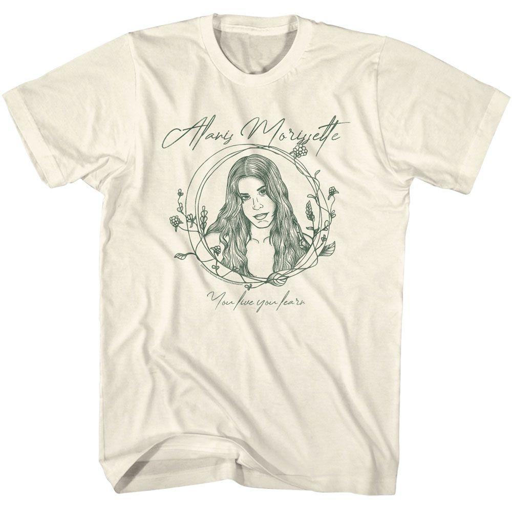 Alanis Morissette You Learn Sketch Natural T-Shirt